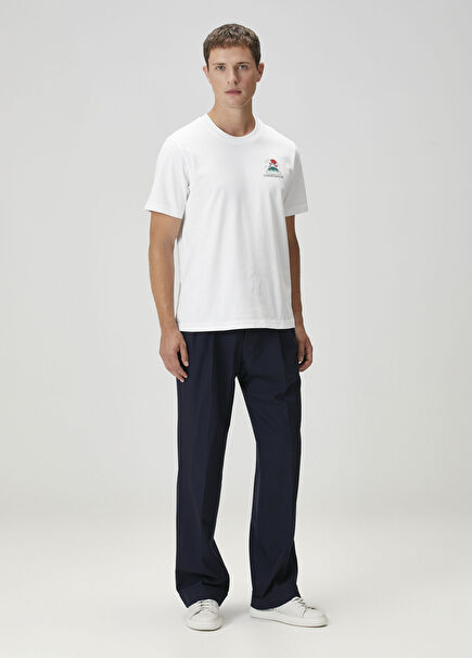 Beyaz Organik Pamuk T-shirt