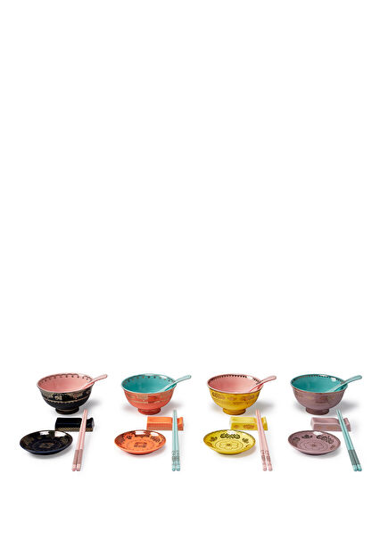 Grandpa Colorful Porcelain Sushi Serving Set