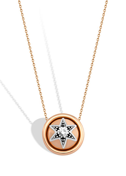 Altın Yıldız Minik Top Altın Kolye