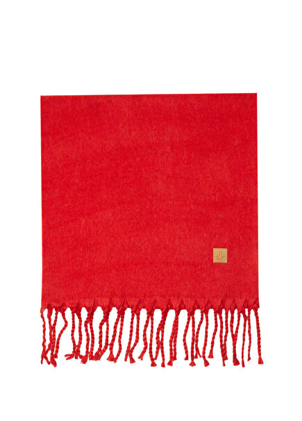 Kırmızı Kadın Atkı