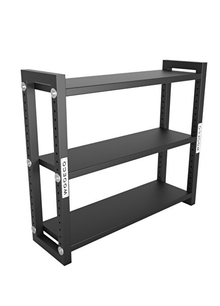 Eko Mat Siyah 3 Katlı Ağırlık Depolama Rafı