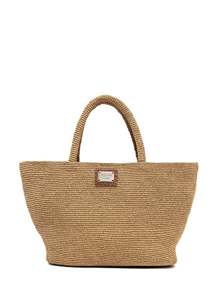 Luca City Camel Women's Straw Bag