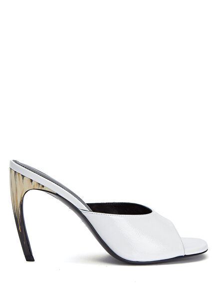 Betta White Women's Leather Slippers