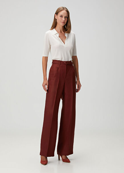 Brown Linen Pants