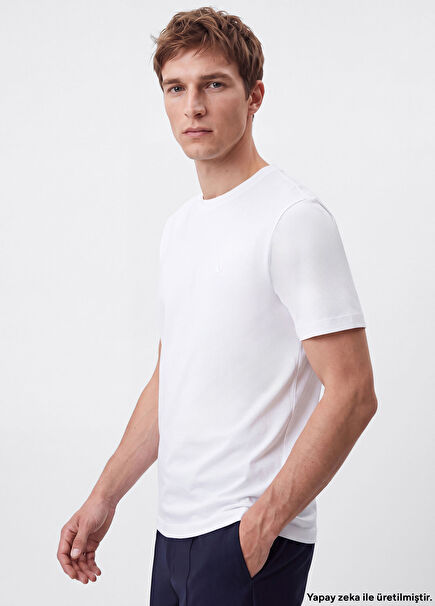 White Relaxed-Fit T-Shirt