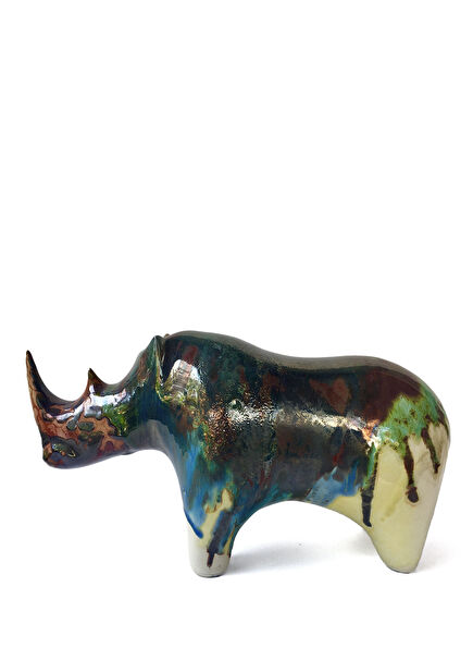 Middle Rhinoceros 66 Ceramic Object