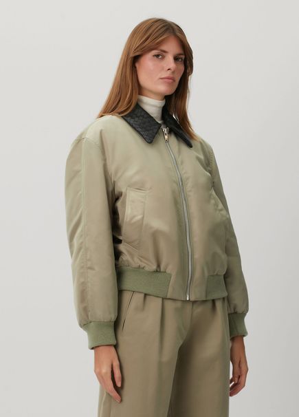 Dark Beige Bomber Jacket