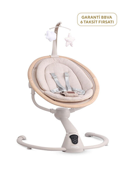Otto Plus Light Beige Electric Swing Baby Lap