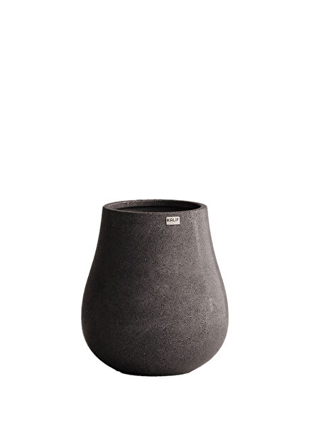 Ash Anthracite Concrete Flower Pot