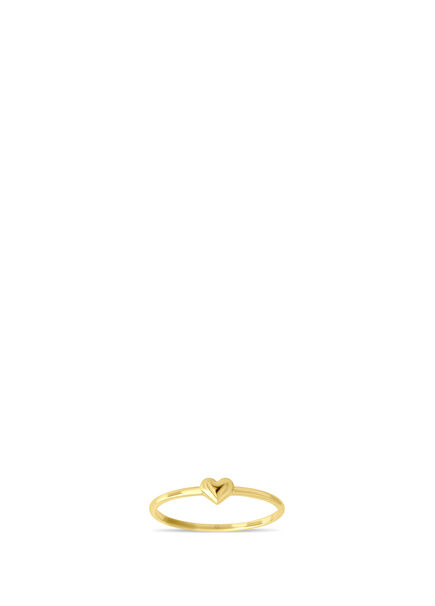 Lovely Heart 14K Gold Women Ring