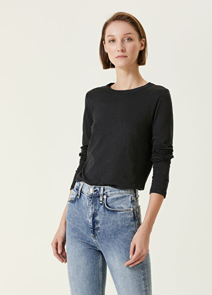 Siyah Uzun Kol T-shirt