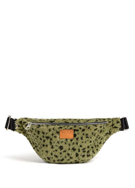 Olivia Green Patterned Women's Waist Bag