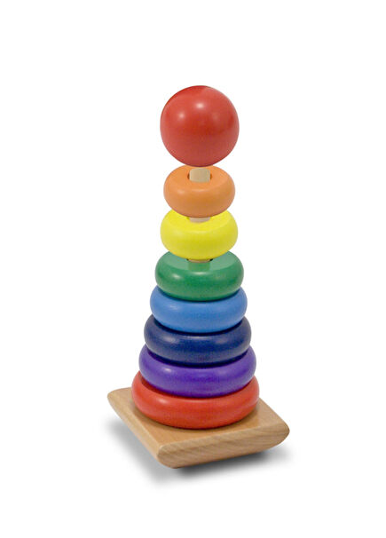Wooden Rainbow Tower