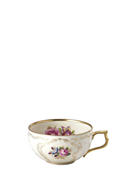 Sanssouci Elfenbein Diplomat Patterned Porcelain Coffee and Teacup