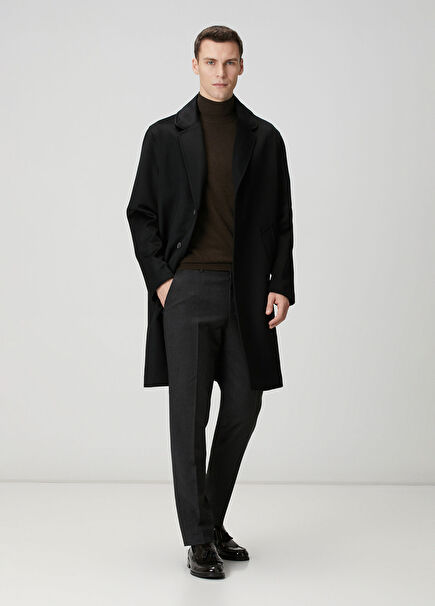 Siyah Limited Yün Palto