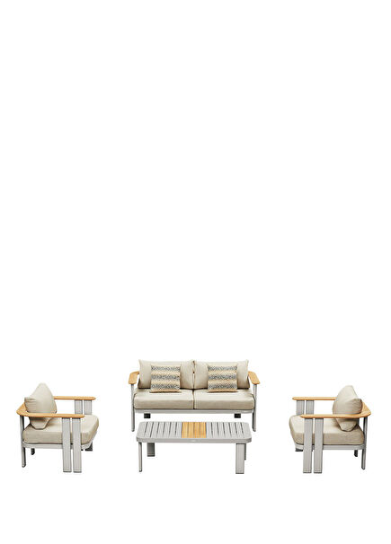 Parde Cappucino Teak Wood Garden Seating Set