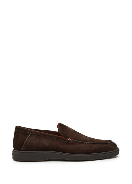 Derroit Dark Brown Men's Suede Loafer