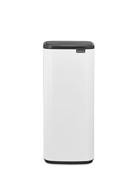 BO White Steel Touch Kitchen Trash Can 30 Lt