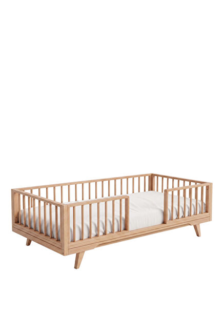 Sleepy Naturel Masif Ahşap Montessori Çocuk Odası Karyola
