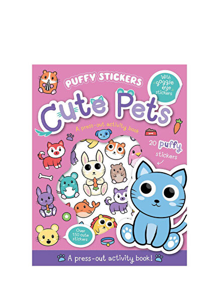 Puffy Stickers - Cute Pets Çocuk Yabancı Dil Aktivite Kitabı