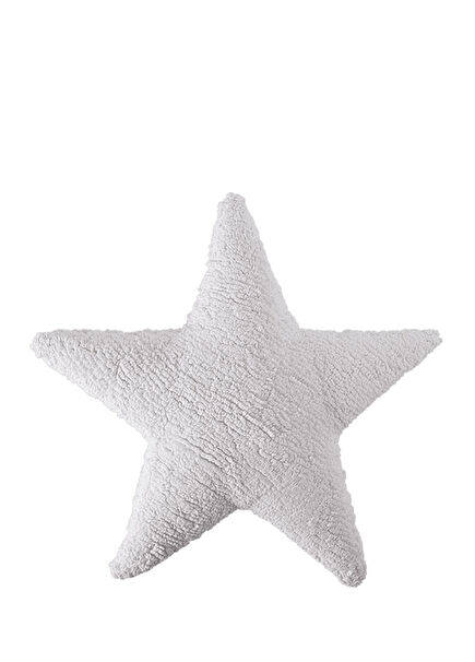 Star Figured White Pillow