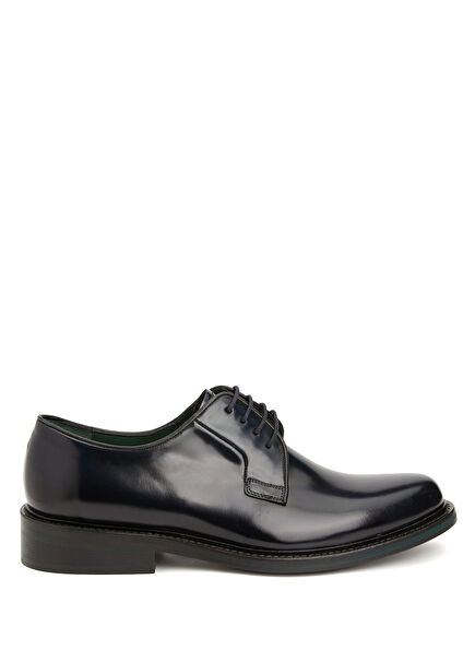 Icons Navy Blue Men's Leather Shoes