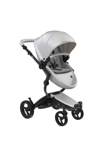 Mima Xari Black Chassis Grey Unit Grey Inner Pad Baby Stroller Set