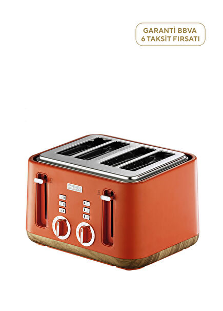 Gem Natural Turuncu Dört Dilim Ekmek Kızartma Makinesi