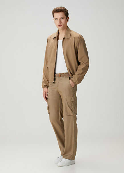 Beige Cargo Pants