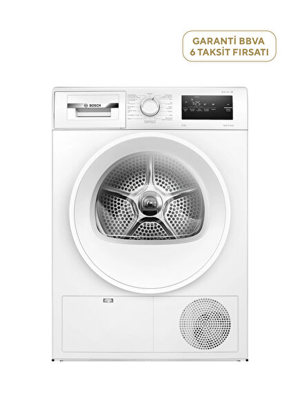 WTH22201TR Serie 4 Beyaz Isı Pompalı Kurutma Makinesi 8 kg