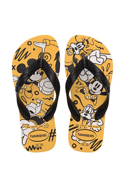 Disney Yellow Kids Beach Slippers