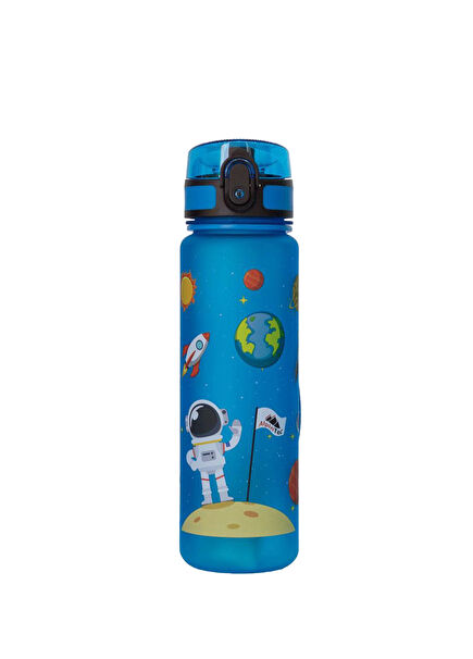 Blue Astronaut Patterned Tritan Children's Drinker & Flask 500 ml