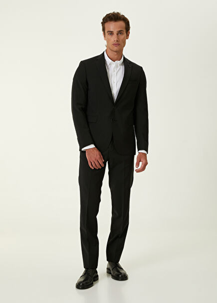 Black Fine Wool Suit