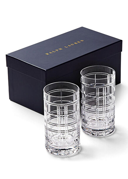 Hudson Plaid High Water Glass