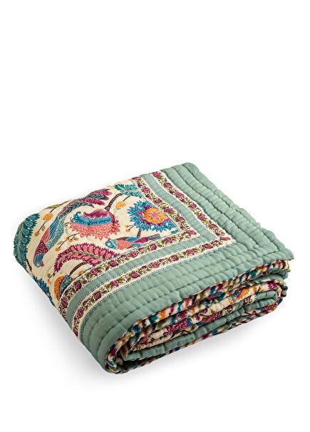 Lulubaby Colorful Organic Cotton Double Bedspread 220 x 240 cm