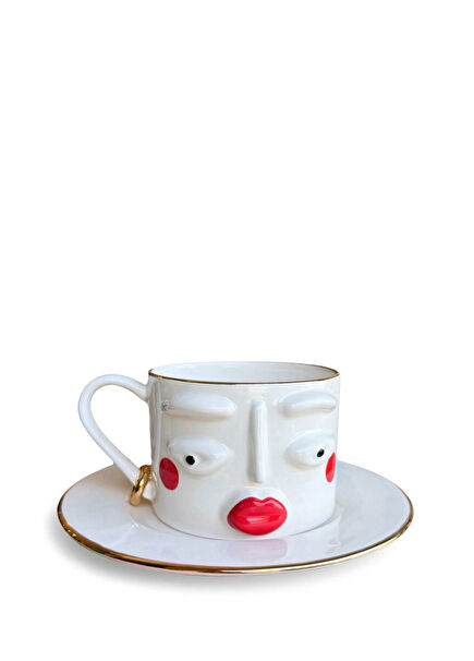 Rukiye High Tea Ceramic Tea Cup