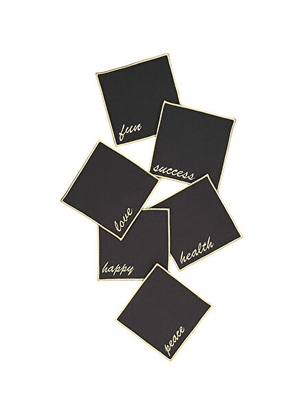 İyi Dilekler Yılbaşı Serisi 6'lı Dekoratif Kokteyl Peçeteleri