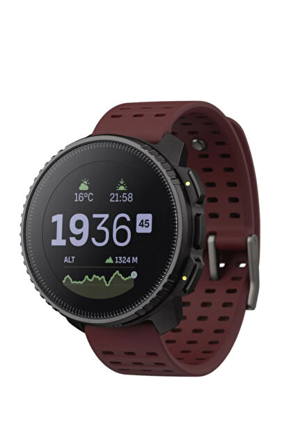 Vertical Black Bordo Sports Unisex Wristwatch