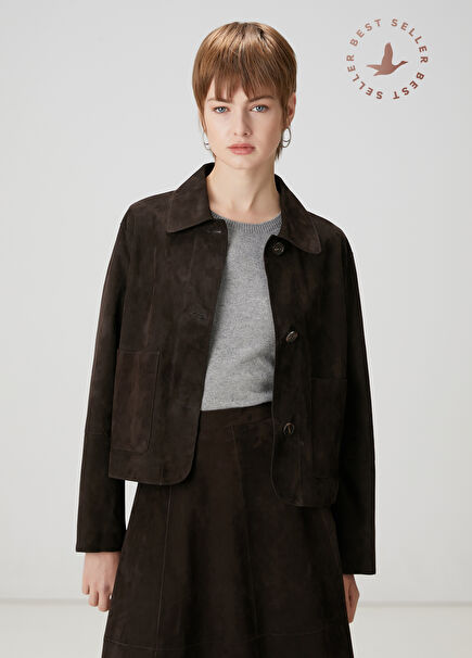 Kahverengi Süet Ceket