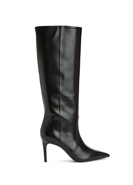 Siyah Kadın Deri Çizme