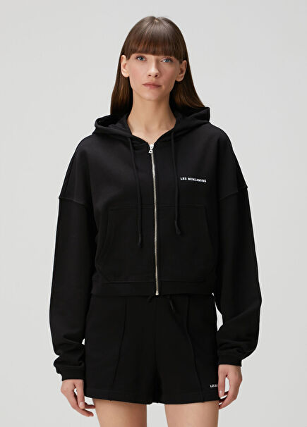 Black Hooded Sweatshirt