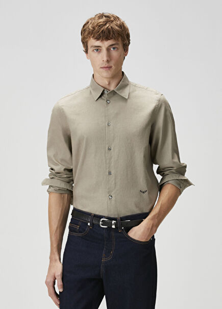 Sid Bej Keten Gömlek