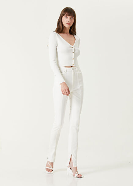 Nina Beyaz Skinny Jean Pantolon