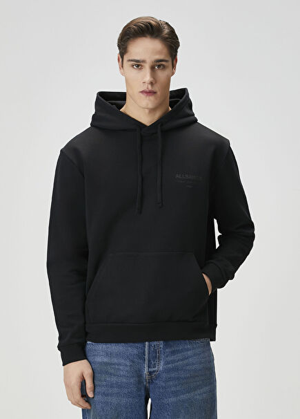 Underground Siyah Kapüşonlu Sweatshirt