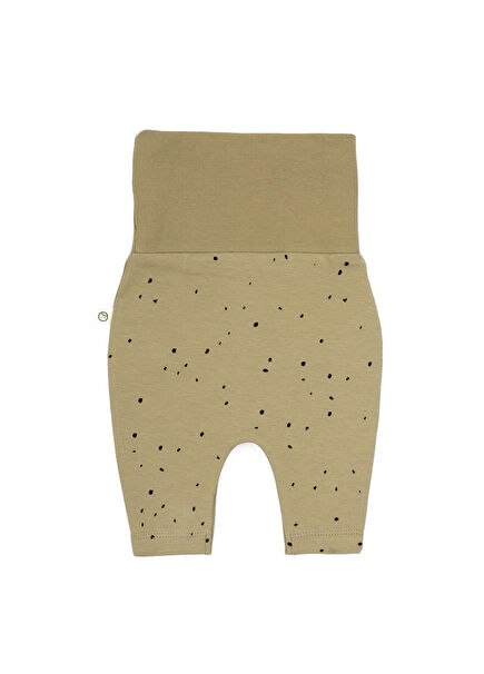 Cosmos Khaki Organic Cotton High Waist Baby Boy Pants