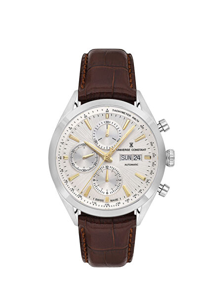 UC8650 Kahverengi Çelik Erkek Kol Saati