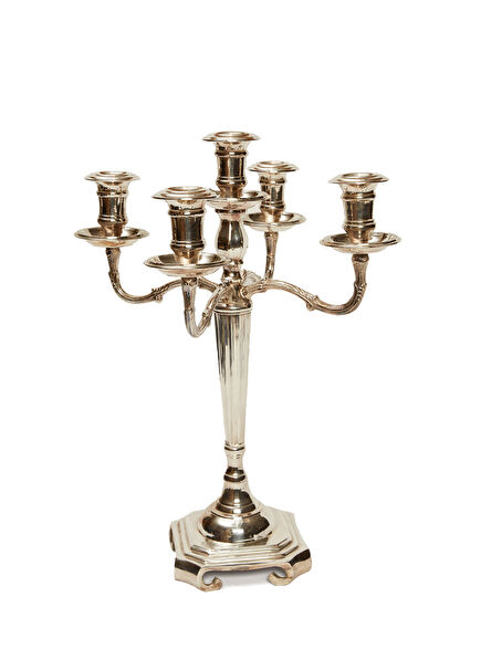 Silver-Plated Candlestick