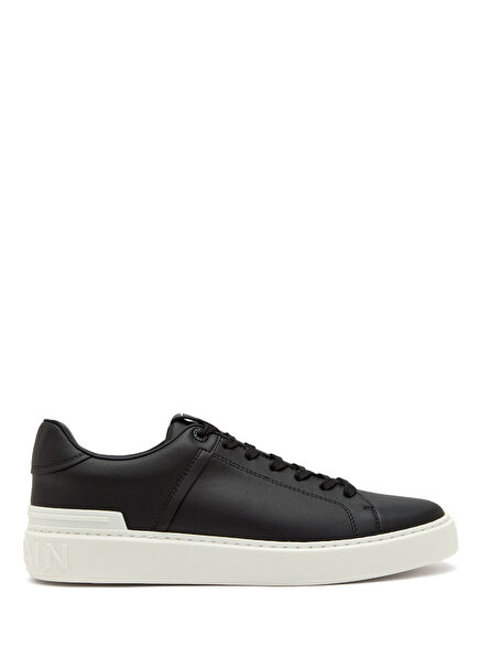 Black Men's Leather Sneakers