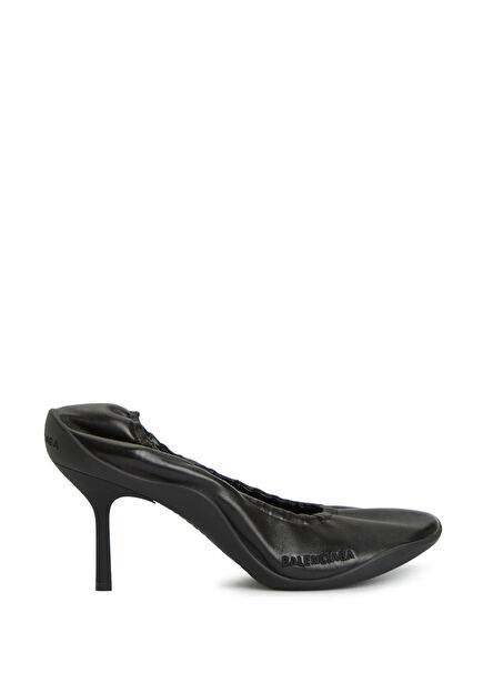 Shibuya Black Leather Heels
