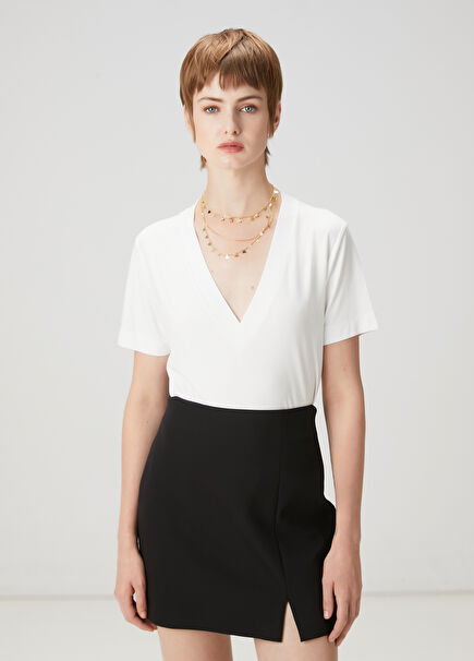 Beyaz Basic T-shirt